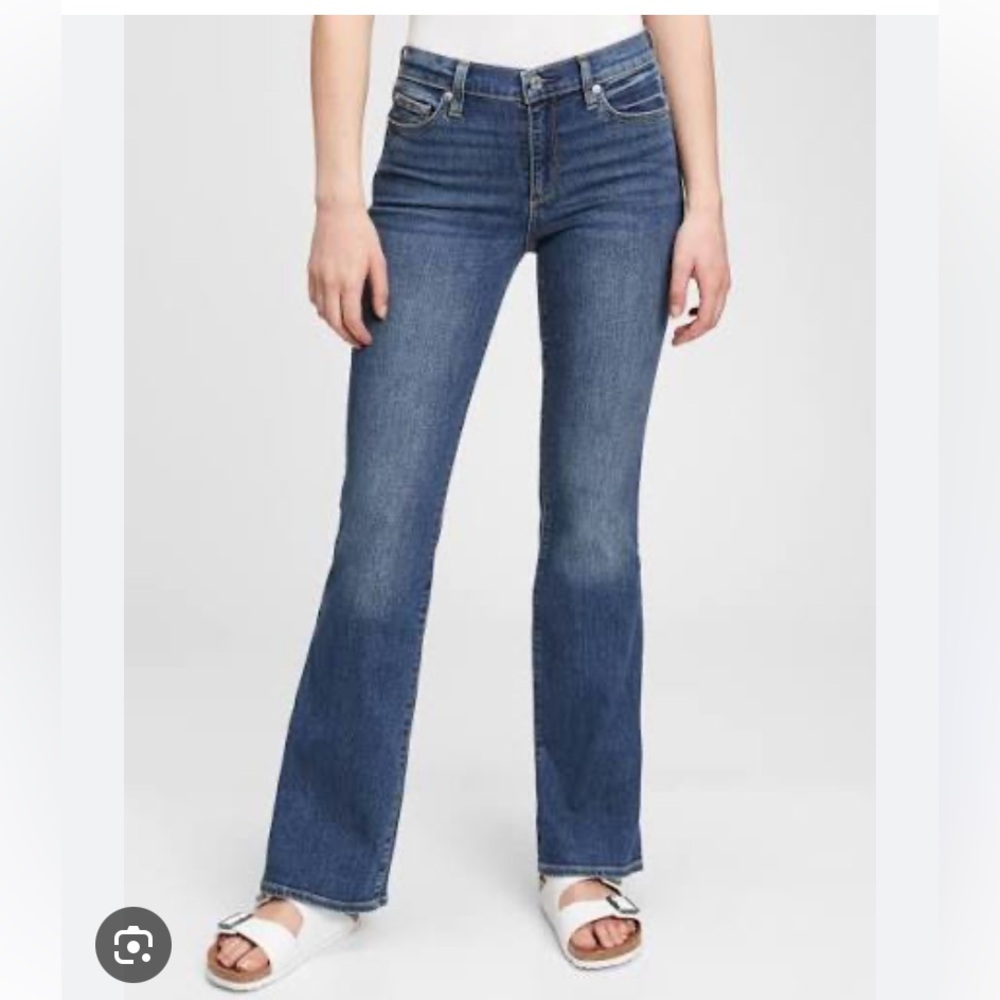 Gap 1969 Women's bootcut Jeans denim perfect boot blue petite 25 P